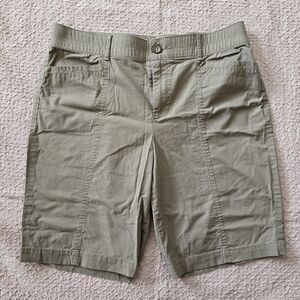 Laura Scott Women's Cotton Beige Shorts Size 8